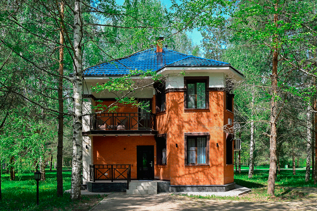 Коттедж для 6 гостей с камином без веранды